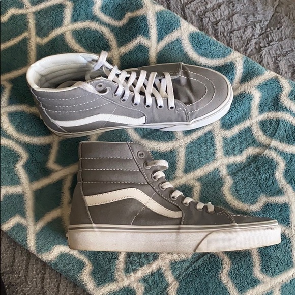 Vans Shoes - Grey high top vans